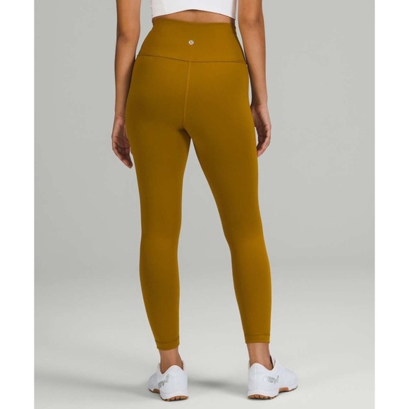 Lululemon - Gold Wunder Train High Rise Tight 25” - Picture 1 of 5